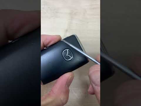 Mazda Smart key -EASY DIY key battery change #automobile #carkeys #mazda