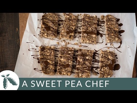 No Bake Chocolate Peanut Butter Protein Bars | A Sweet Pea Chef