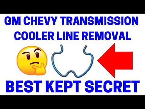 NEVER Remove GM Chevy Transmission Cooler Lines Until Watching This!