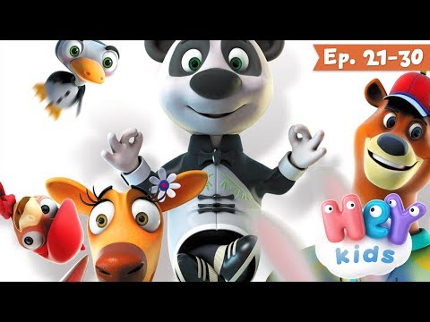 Desene animate cu animale - 10 Prieteni ai iepurasului (Ep. 21-30) | HeyKids