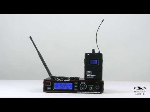 Galaxy Audio AS-1400 Stereo Wireless In-Ear Monitor System, M Band w/EB4 Earbuds image 3