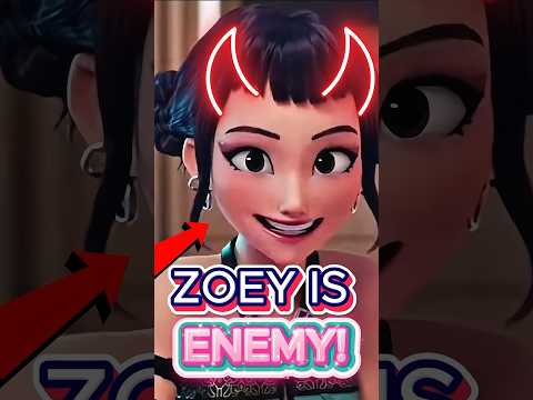 Zoey Might Be A Secret Spy For The Demon!! 👀😳 #shorts #kpopdemonhunters #kpop #huntrix #sajaboys