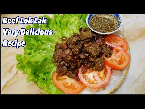 How to Make A Very Delicious Beef Lok Lak || Beef Lok Lak Recipe.