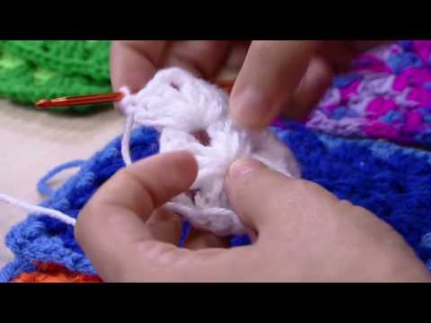 Mulher.com - 23/11/2016 - Quadradinho em crochê - Cris Torchia  PT2