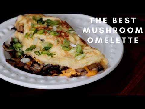 The BEST Mushroom Omelette Recipe | NO MUSIC | Ilhan. A