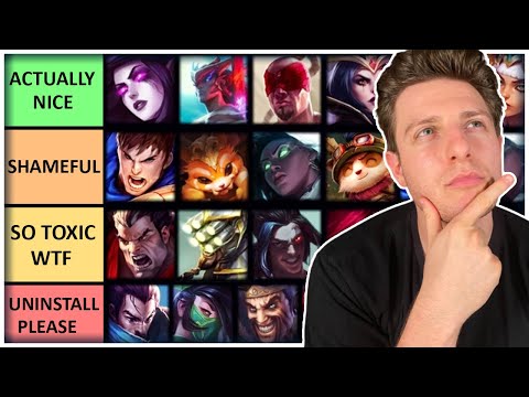 Ranking every League Champ based on how toxic their One Tricks are (Tier list)