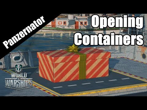 Opening Christmas Containers! World of Warships