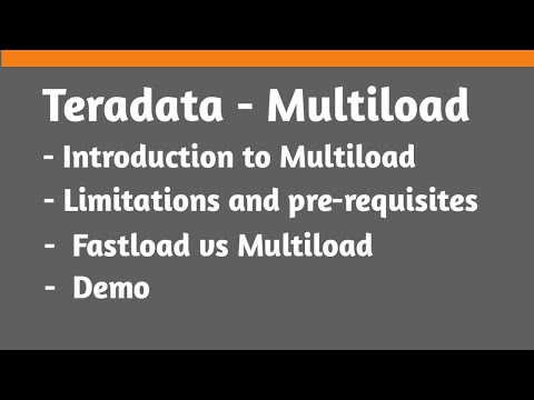 teradata multiload