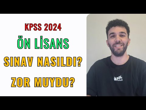KPSS 2024 ÖNLİSANS NASILDI? SINAV ZOR MUYDU?