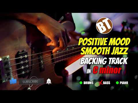 Positive Mood Smooth Jazz NO BASS Backing Track in C minor