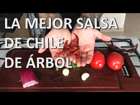 Así se Hace La Famosa Salsa de Chile de Árbol #salsaroja #cocinamexicana