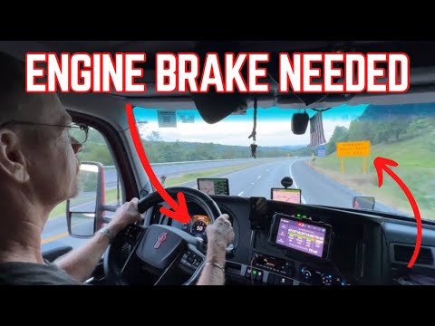 Kenworth T680 - Steep Grades Through West Virginia on I-68