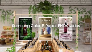 Samsung Color E-Paper EMDX series: Paper to E-Paper
