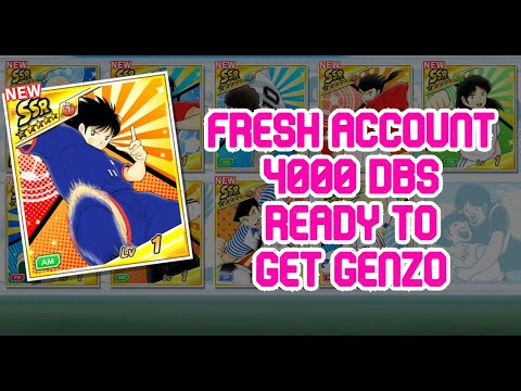 Captain Tsubasa: Dream Team - Pull all ticket account fresh with 4000 dbs - Ready to transfer Genzo
