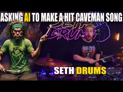Caveman Plays Rock Drums