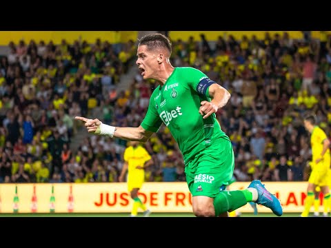 Le but de Romain Hamouma qui qualifie les Verts pour les barrages !