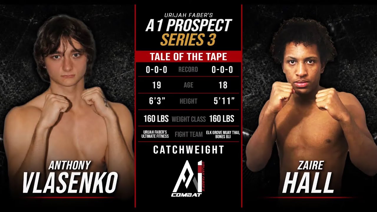Zaire Hall vs Anthony Vlasenko | Amateur Catchweight Bout | A1 Combat Prospect Series