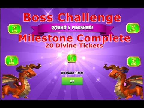 Boss Challenge ROUND 5 COMPLETE_Bludgeon Dragon-Dragon Mania legends | New Chrono Divine Event | DML