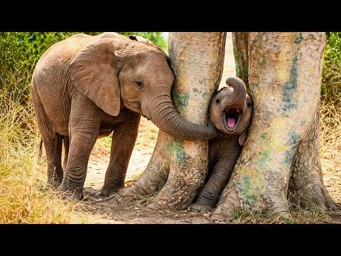 The baby elephant was trapped for two days, and what the mother elephant did was unbelievable.