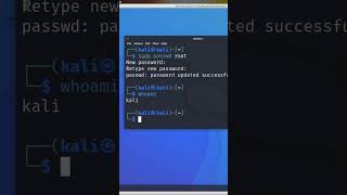 How to enable root login in kali Linux #kalilinux #linux #terminal #ethicalhacking #tips #hacking