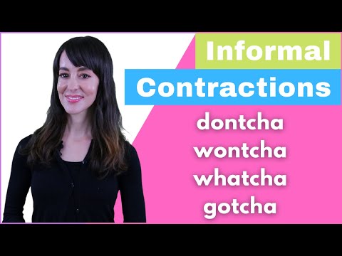 You MUST learn these 8 Informal English Contractions for Spoken English