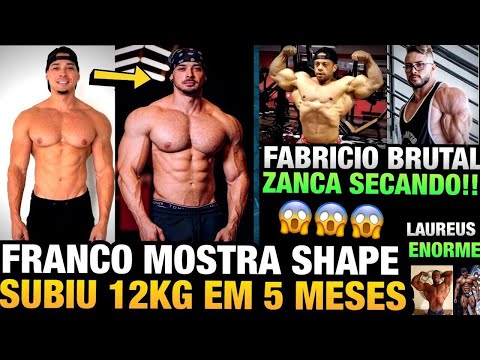 FRANCO SUBIU 12KG EM 5 MESES - FABRICIO COM SHAPE ABSURDO - ZANCA SECANDO RÁPIDO E MAIS