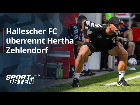 Hallescher FC überrennt Hertha Zehlendorf | Sport im Osten | MDR