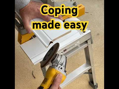 Quick tip on coping baseboard #DIY #Trim