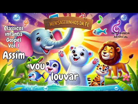ASSIM VOU LOUVAR - Animação Infantil - #MúsicaInfantilCristã   #AssimVouLouvar #3palavrinhas