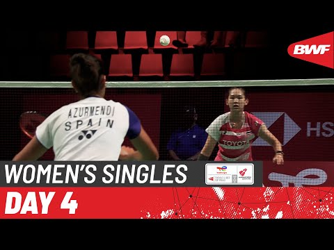 BWF Uber Cup | Pornpawee Chochuwong (THA) vs Clara Azurmendi (ESP) | Group B