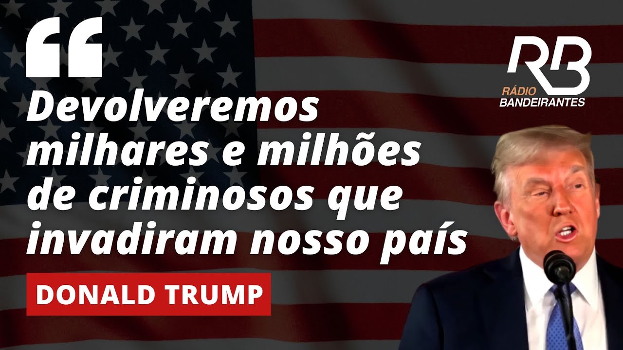 Em posse, Trump fala em deportação de milhões de imigrantes nos EUA