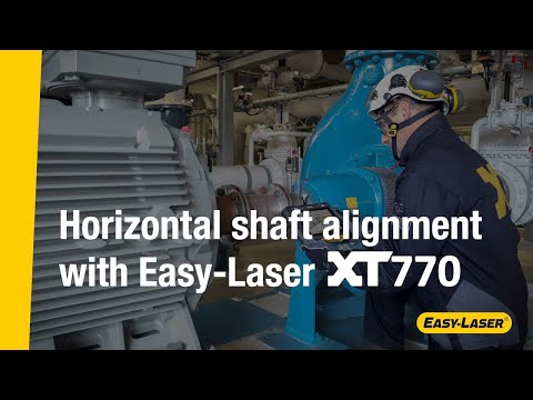 Easy-Laser laser alignment demonstration