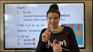 NT2 36 eerste achtste vierde welke regels?Rangtelwoord Grammatica #nederlandsleren #learndutch TC3.9