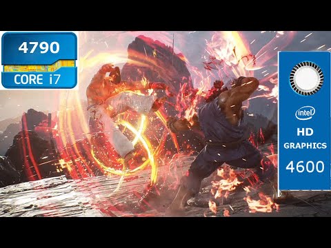 Tekken 7 Intel HD 4600 (конфигурация ПК начального уровня) 60 кадров в секунду