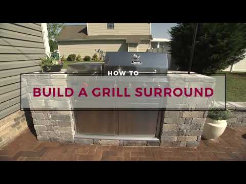 How to Build a Beautiful Grill Surround with Pavers