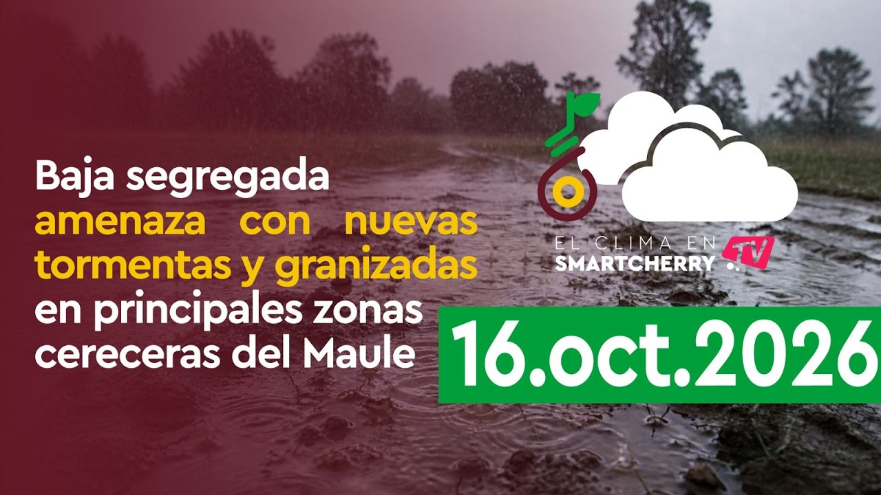Alerta agroclimática: Lluvias y granizo generarán cuatro días de inestabilidad climática