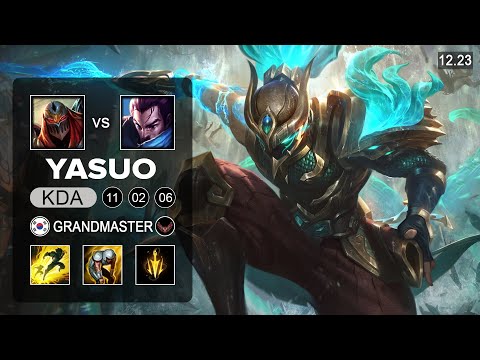 DK Showmaker Yasuo vs Zed Main - KR Grandmaster - Patch 12.23 Season 12