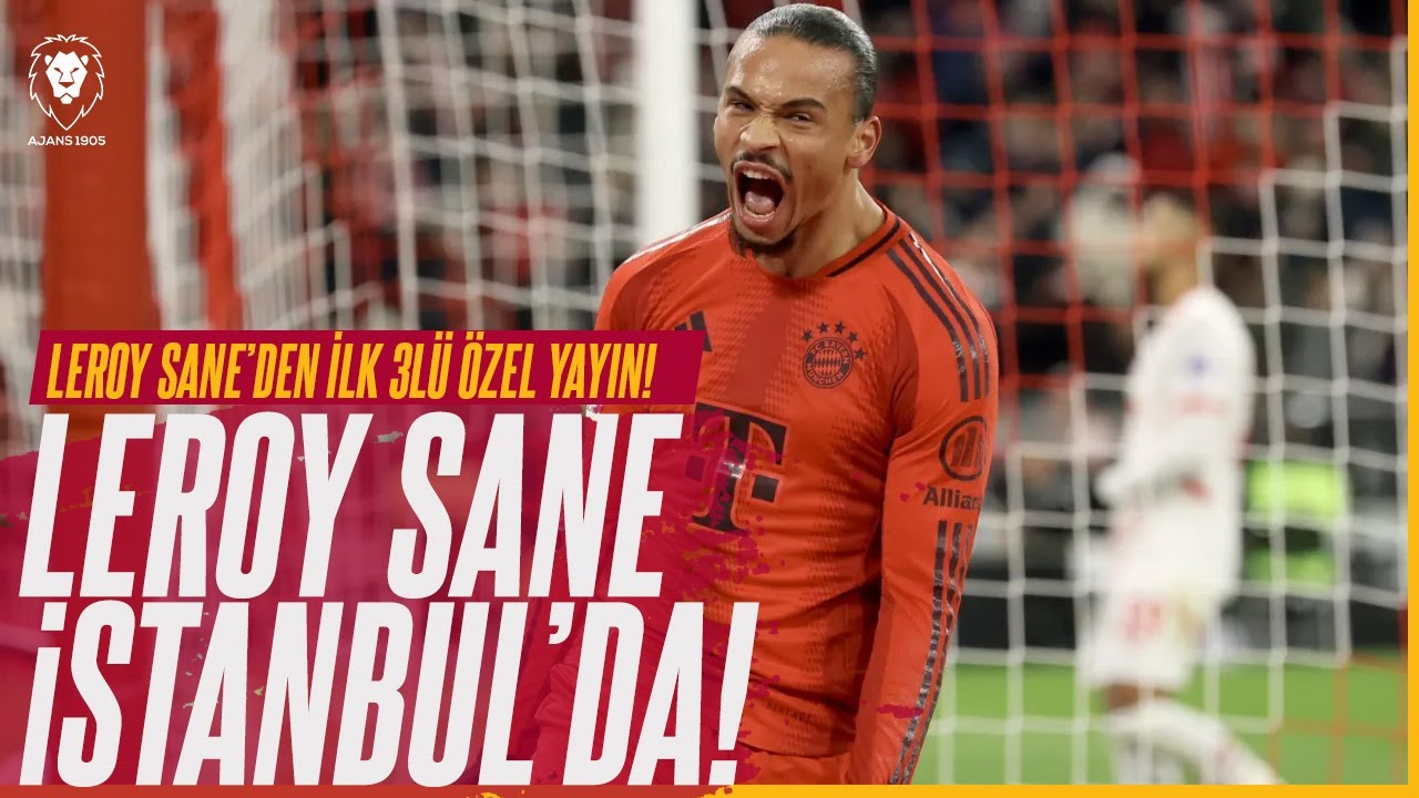 Leroy Sane İstanbul'da | Leroy Sane Galatasaray Taraftarıyla Buluşuyor | Sane'den ilk 3'lü!