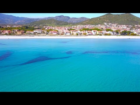 Cinque chilometri di sabbia bianca Spiaggia La Caletta Siniscola Sardegna 4k
