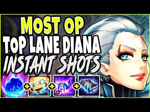 MOST OP TOP LANE DIANA 🔥 INSANELY INSTANT NON-STOP SHOTS 🔥 TOP Diana Season 9 League of Legends