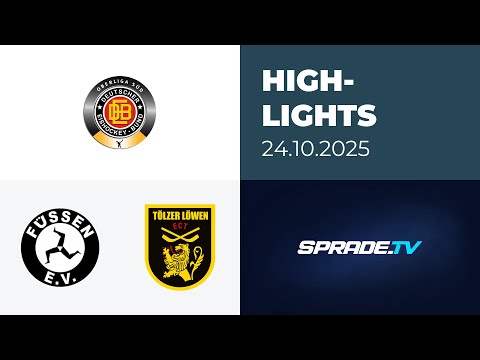 October 24, 2025 - Highlights - EV Füssen vs. Tölzer Löwen