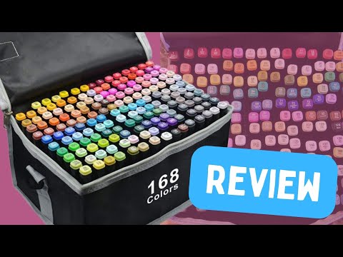 168 Alcohol Based Markers Set REVIEW!!