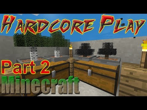 Hardcore Minecraft Sky Factory 4 Crash Landing: Started Automatic Trees