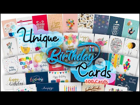 Dessie 100 Unique Birthday Cards Assortment with Greetings Inside for Businesses and Individuals