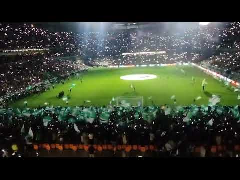 Espectáculo de luces en La Cartuja (Betis - Villarreal)
