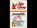 Opening And Closing To The Aristocats 1982 VHS