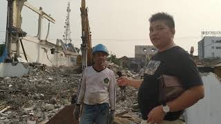 Pembongkaran Gedung 3 Lantai Di Ciledug Tangerang