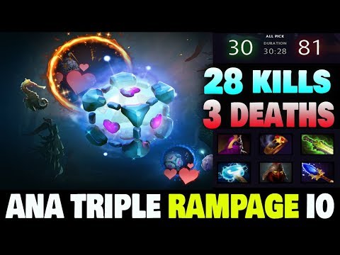 ANA IO TRIPLE RAMPAGE ft. Ceb and Topson 7.22 Dota2