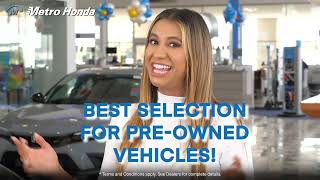 August 2022 Metro Honda Used Pre-Owned Cars