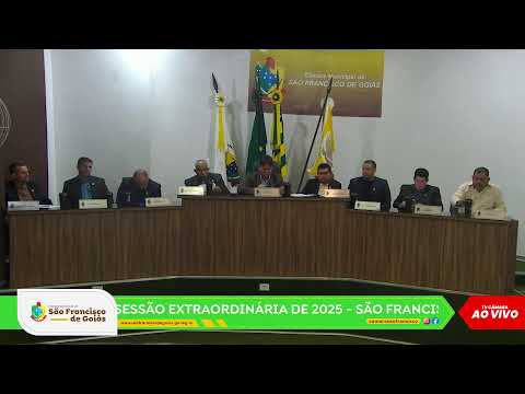 14ª SESSÃO EXTRAORDINÁRIA DE 2025 - SÃO FRANCISCO DE GOIÁS